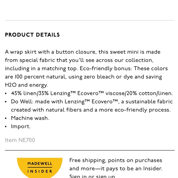 Madewell Linen-Blend Tulip-Hem Mini Skirt: Undyed Edition - Picture 9 of 9